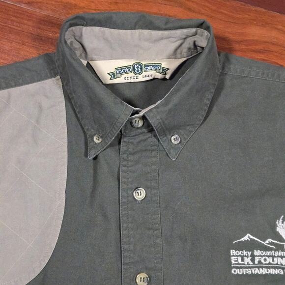 Bob Allen Since 1946 Hunting Shooting Guide Shirt Rocky Mnt Elk Medium - Picture 2 of 9